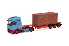 Herpa 320658 - H0 - Mercedes-Benz eActros Container-Sattelzug Frankenbach